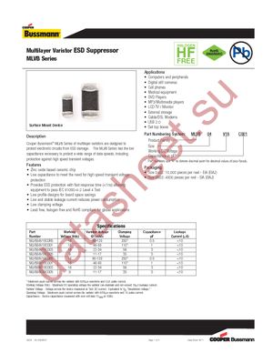 MLVB04V18C003 datasheet  